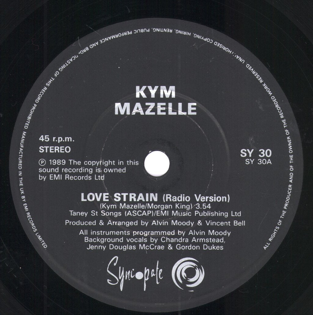 Kym Mazelle - Love Strain - 7 Inch