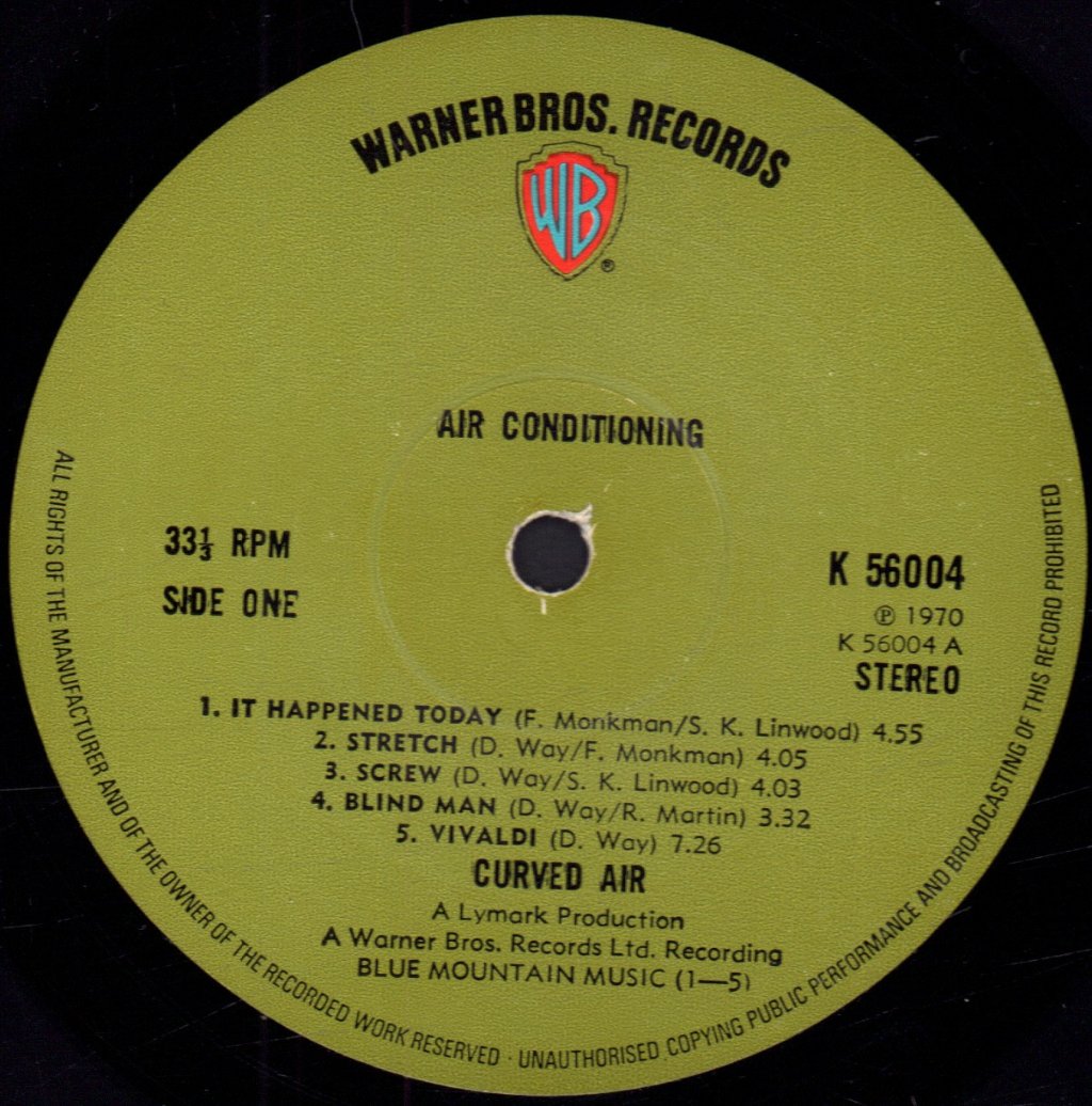 Curved Air - Air Conditioning - Lp