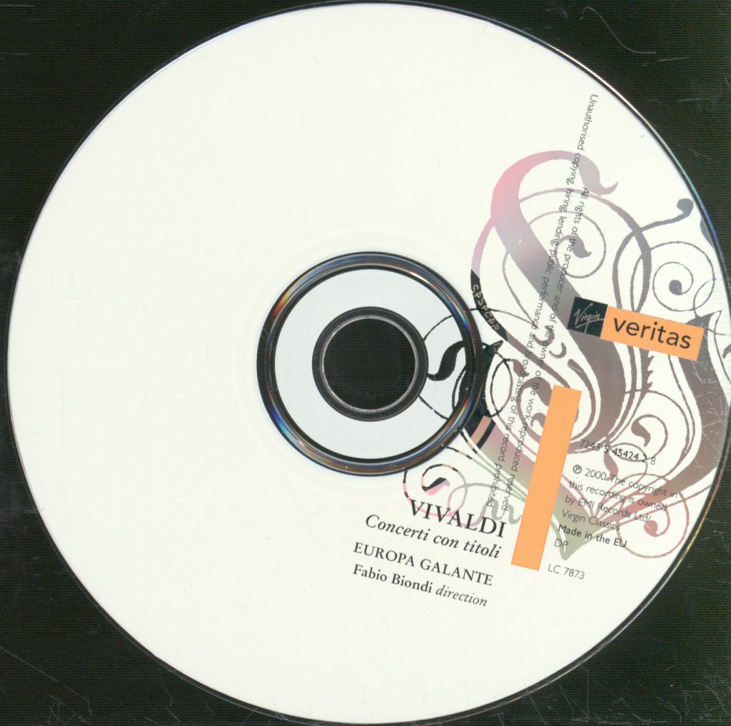 Fabio Biondi, Europa Galante - Vivaldi - La Tempesta Di Mare - Concerti Con Titoli - Cd