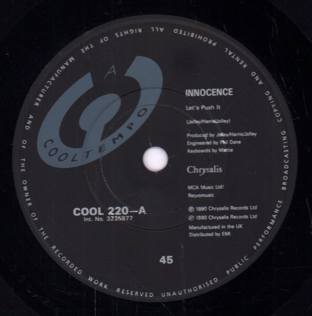 Innocence (90'S Group) - Let's Push It - 7 Inch