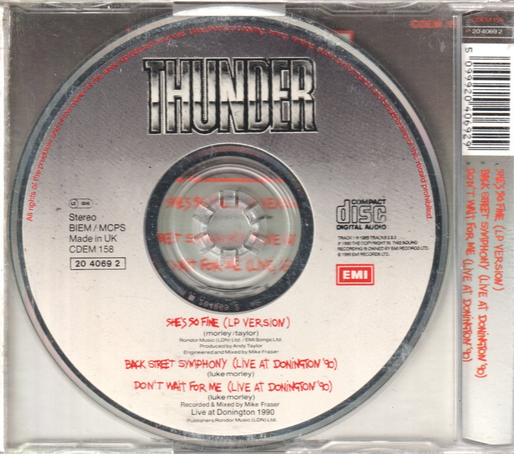 Thunder - She's So Fine - Cd