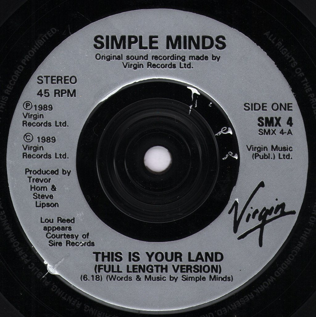 Simple Minds - This Is Your Land - 7 Inch