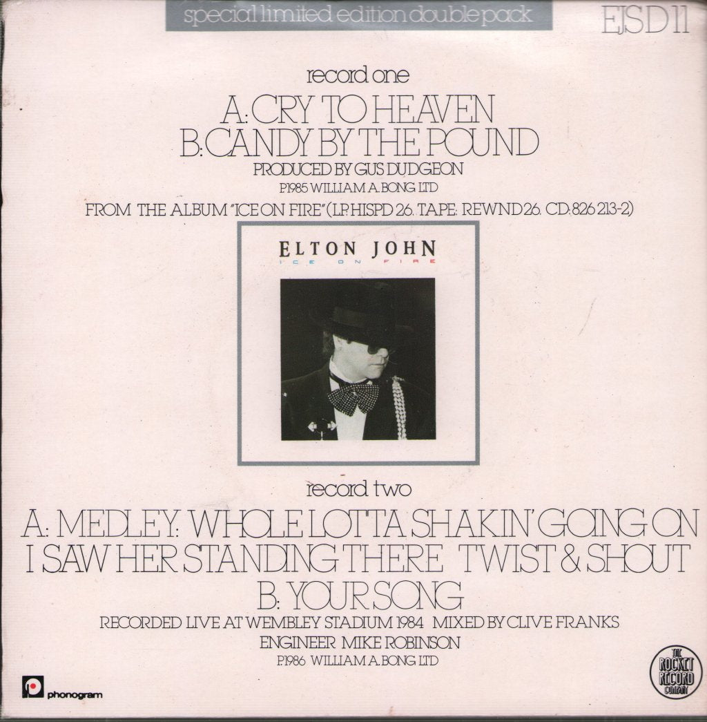 Elton John - Cry To Heaven - Double 7 Inch