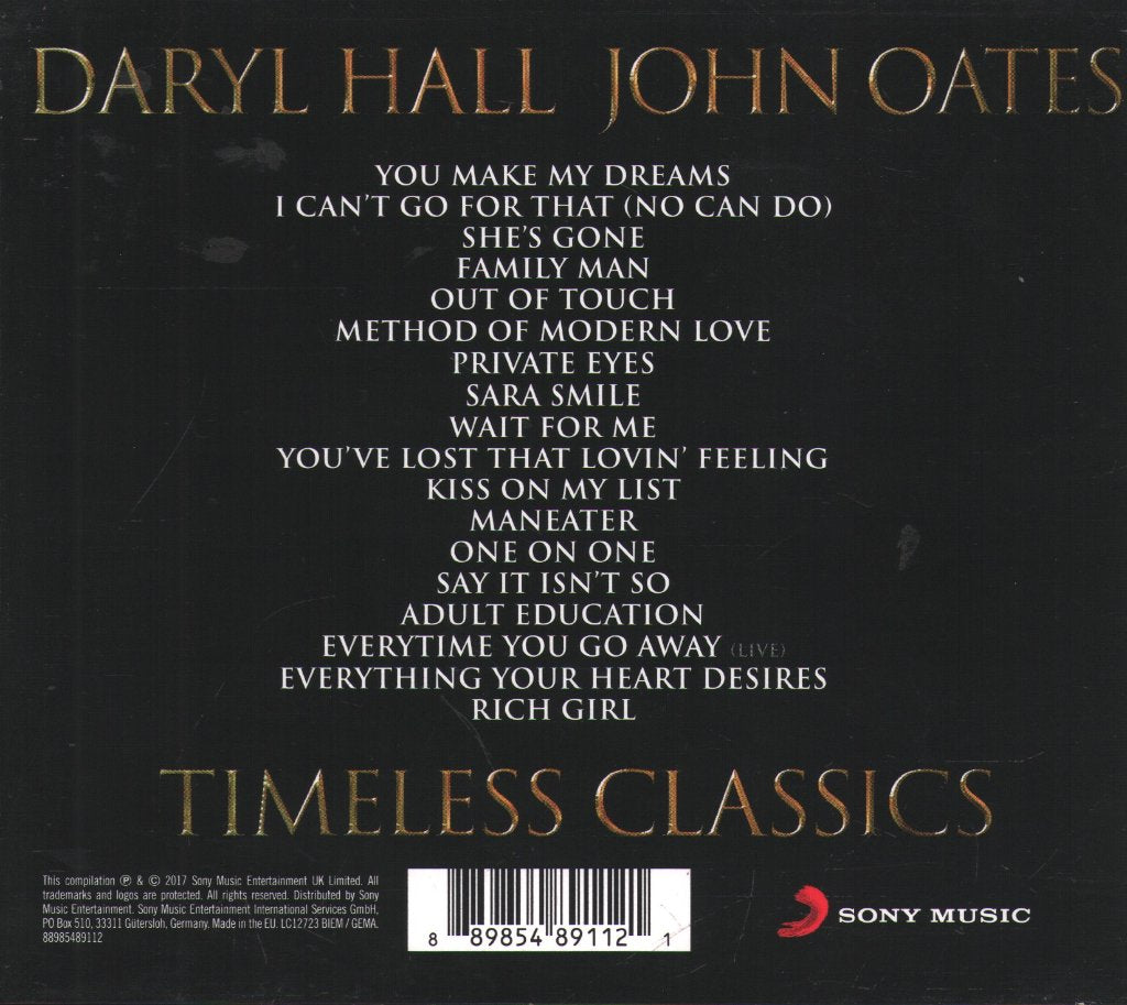 Daryl Hall & John Oates - Timeless Classics - Cd