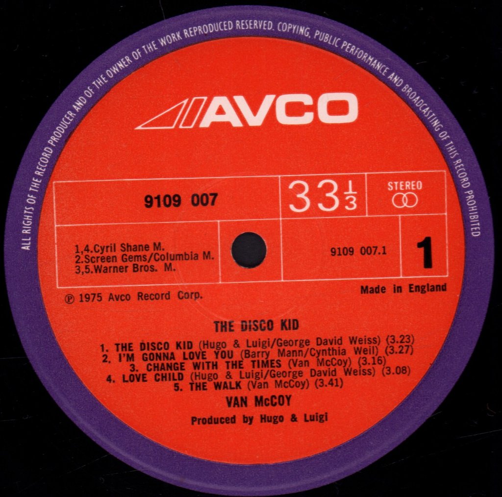 Van McCoy - Disco Kid - Lp