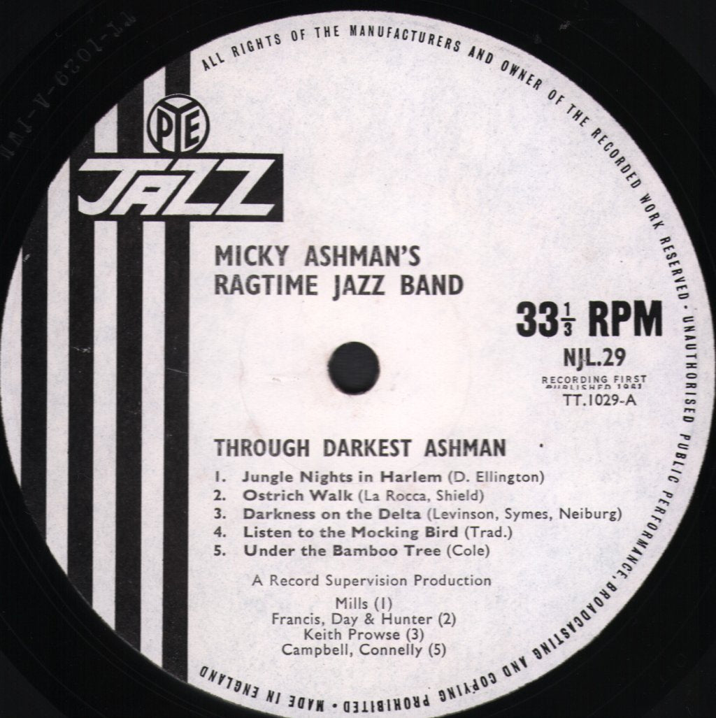 Micky Ashman's Ragtime Jazz Band - Through Darkest Ashman - Lp