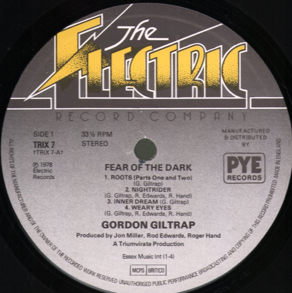 Gordon Giltrap - Fear Of The Dark - Lp