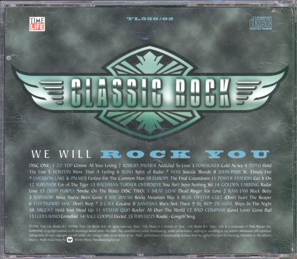 Various Artists - Classic Rock: We Will Rock You (Three Decades Of Rock) - Double Cd