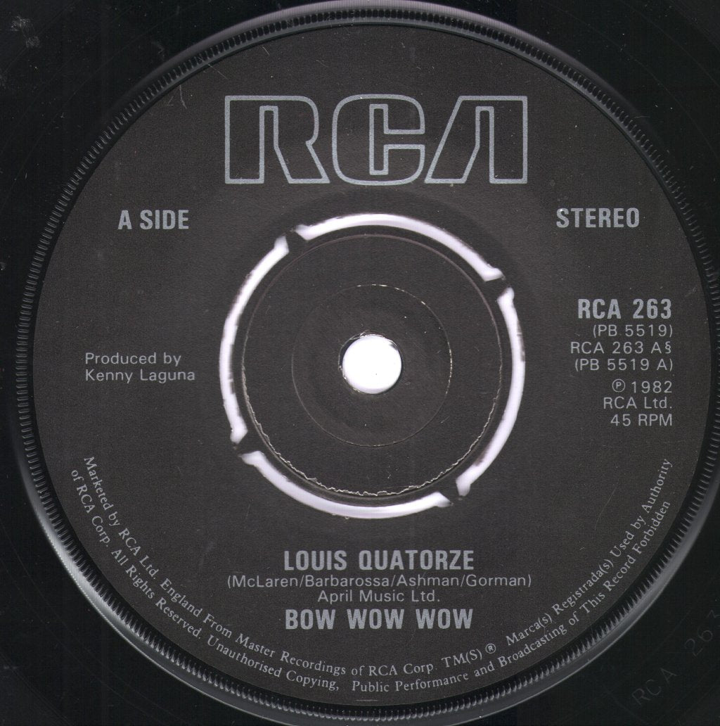 Bow Wow Wow - Louis Quatorze - 7 Inch