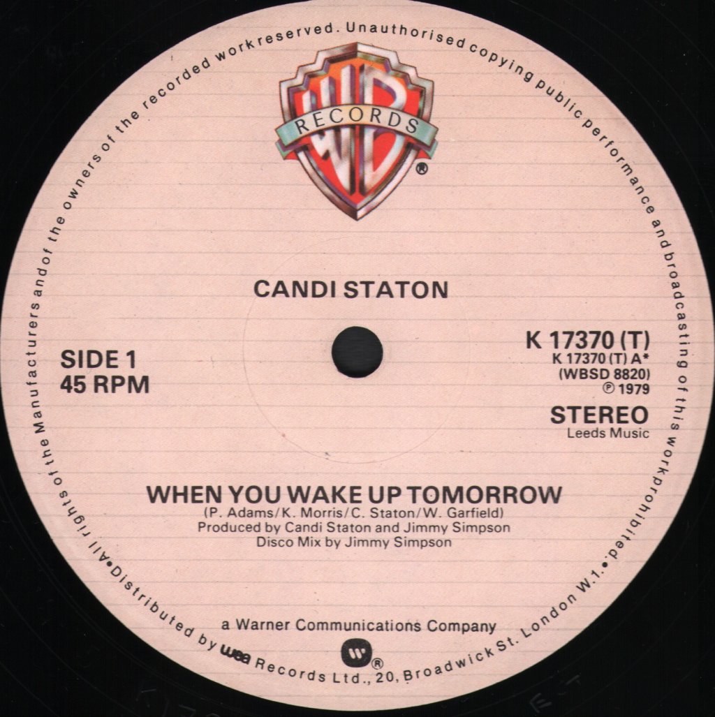 Candi Staton - When You Wake Up Tomorrow - 12 Inch