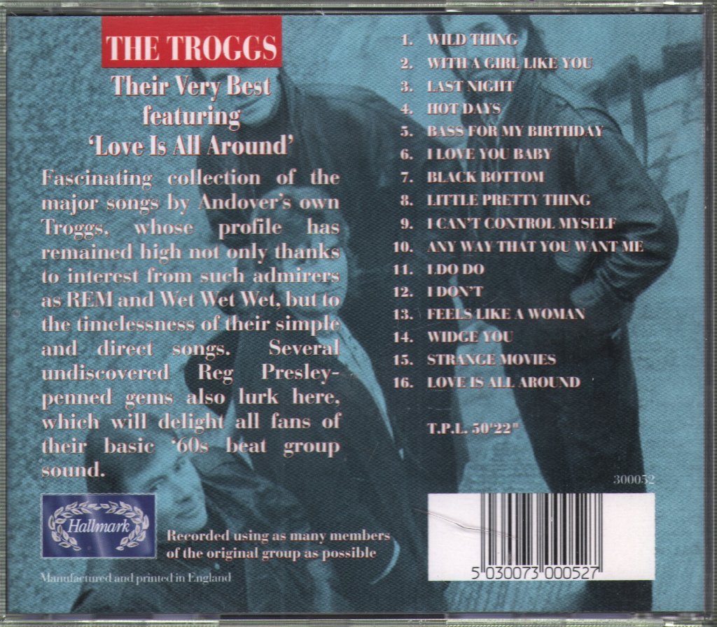 Troggs - Their Very Best Featuring 'Love Is All Around' - Cd