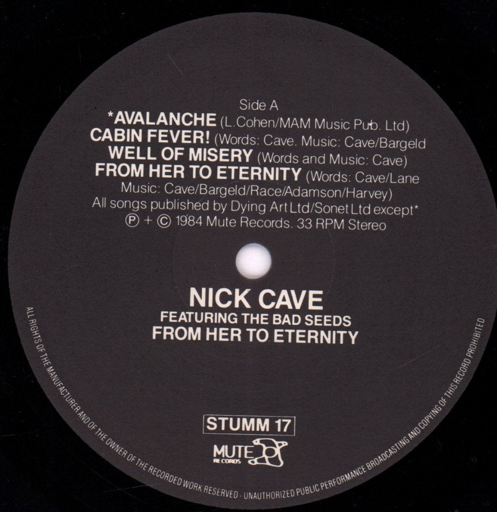 Nick Cave And The Bad Seeds - From Her To Eternity - Lp