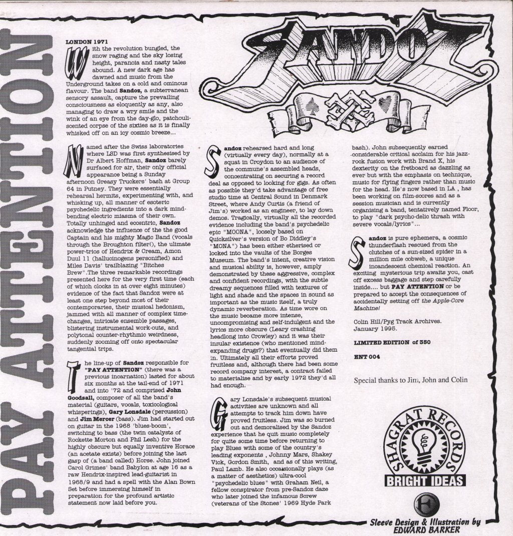 Sandoz - Pay Attention - Lp