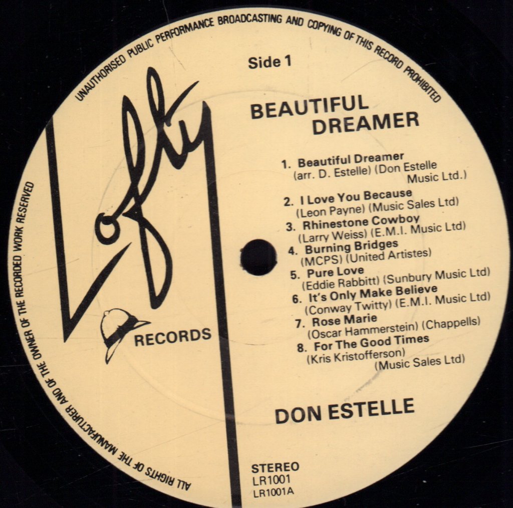 Don Estelle - Beautiful Dreamer - Lp