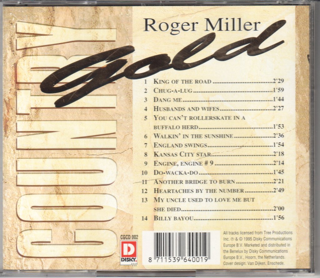 Roger Miller - Country Gold - Cd