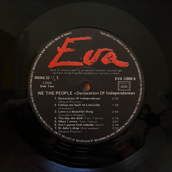We The People (60'S Garage) - Declaration Of Independence - Lp