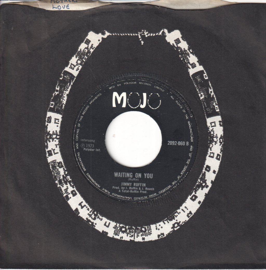 Jimmy Ruffin - Mother's Love - 7 Inch