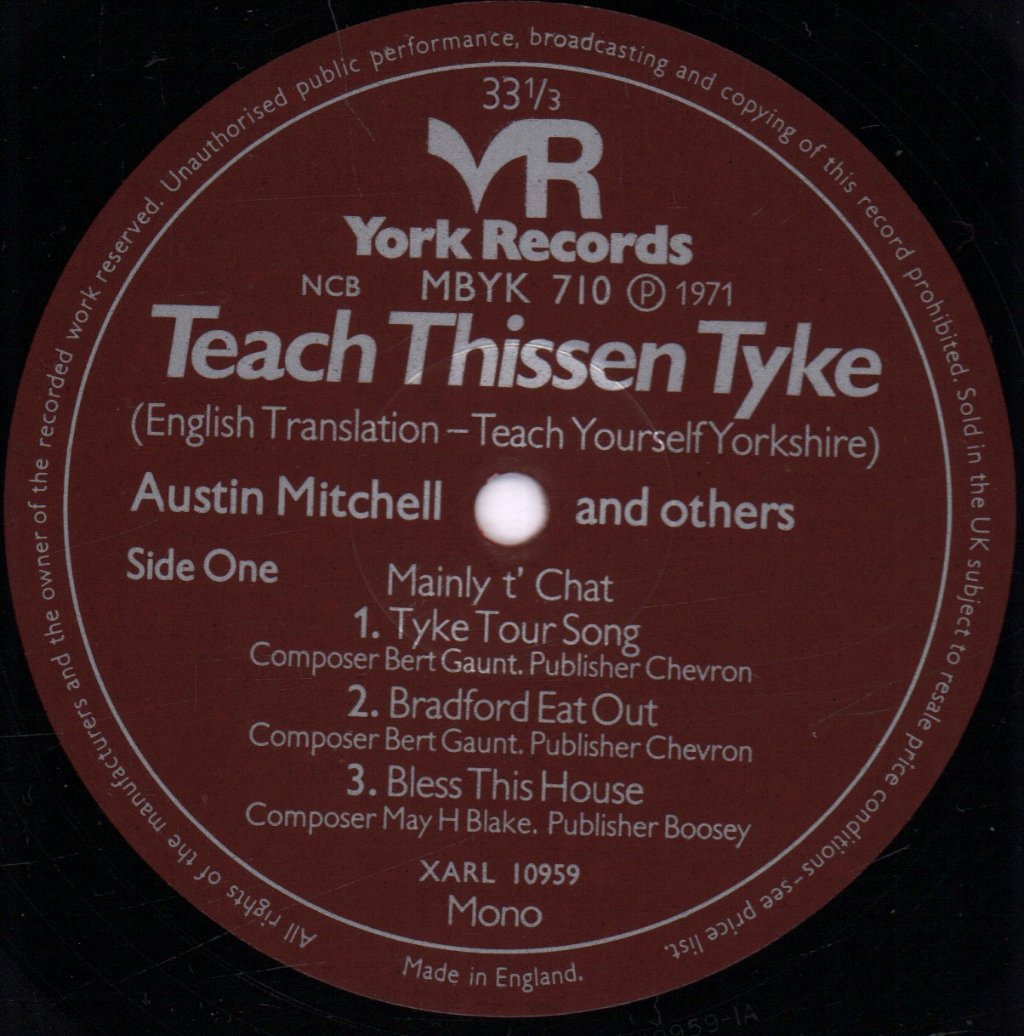 Austin Mitchell - Teach Thissen Tyke (English Translation - Teach Yourself Yorkshire) - Lp