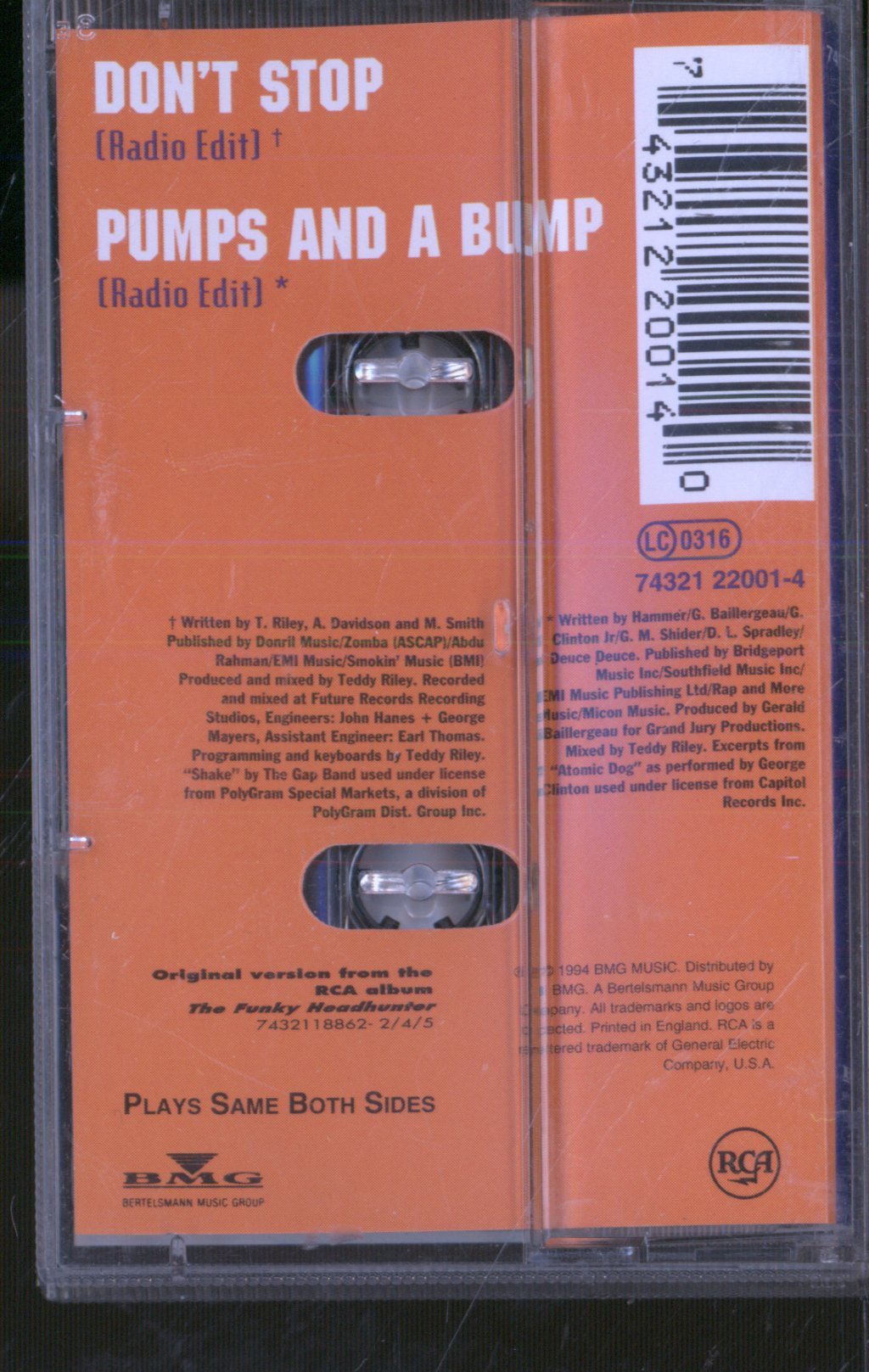 Hammer - Don't Stop - Cassette