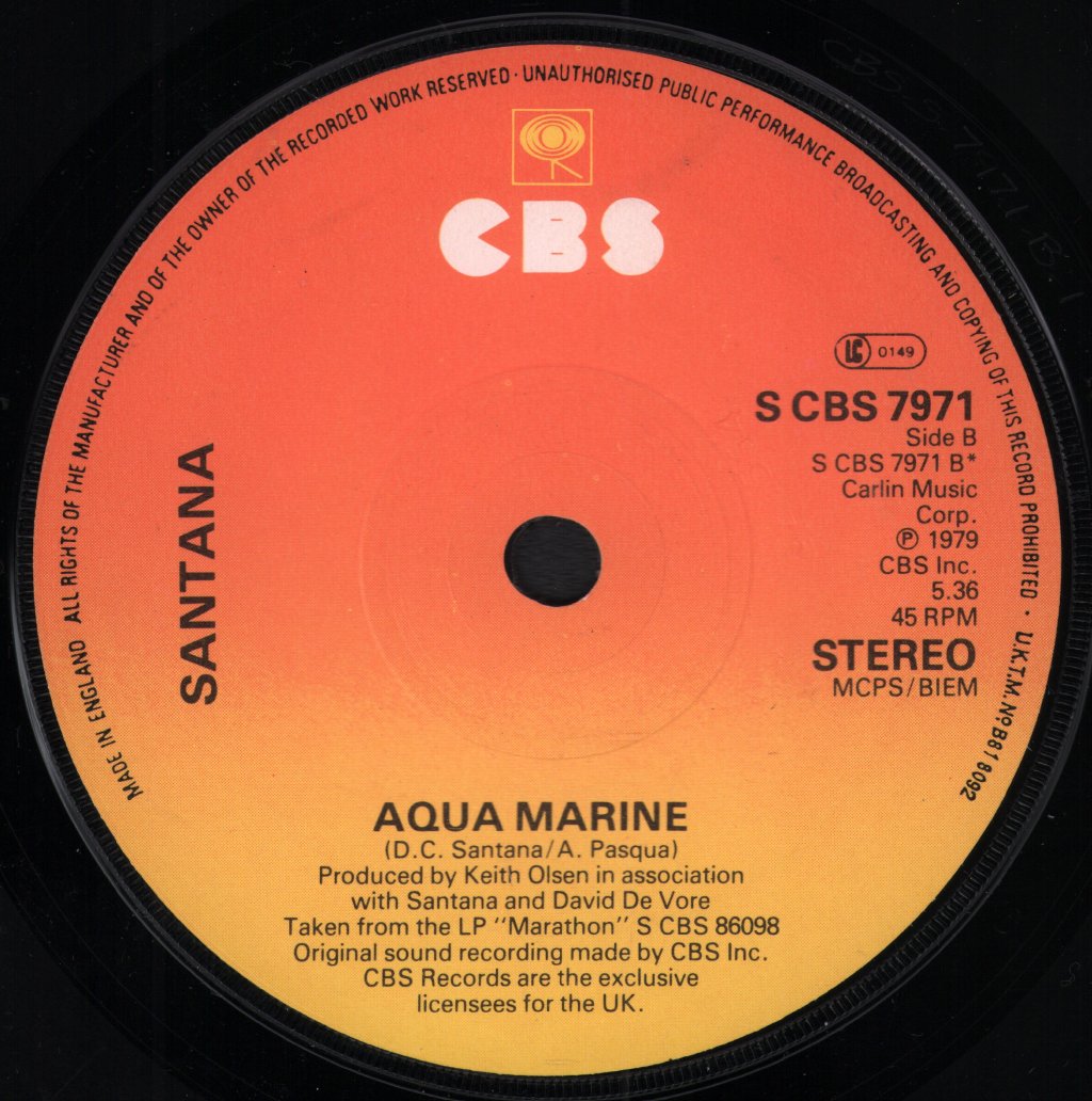 Santana - You Know That I Love You - 7 Inch