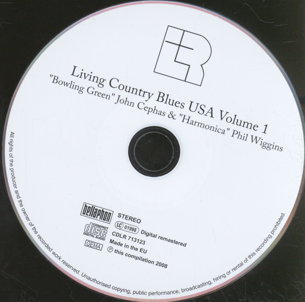 Bowling Green John & Harmonica Phil Wiggins - From Virginia ☆ USA - Cd