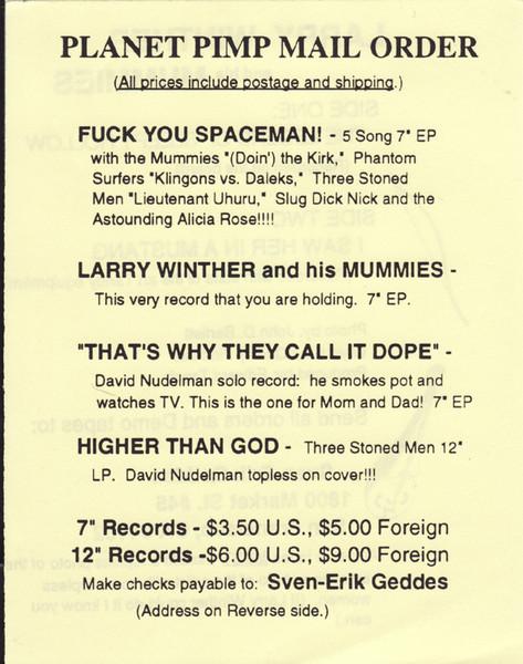 Larry Winther And His Mummies - Larry Winther And His Mummies - 7 Inch