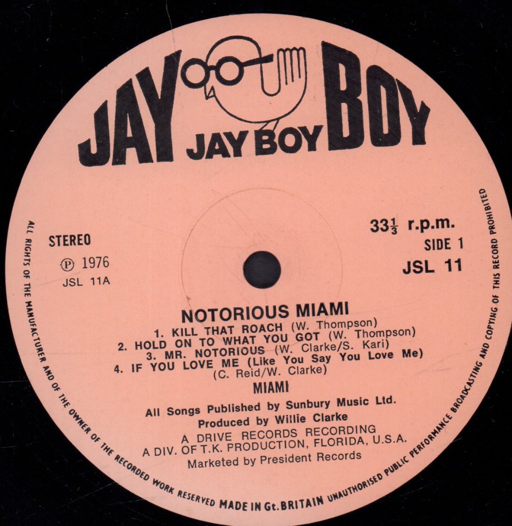 Miami (Funk Group) - Notorious Miami - Lp