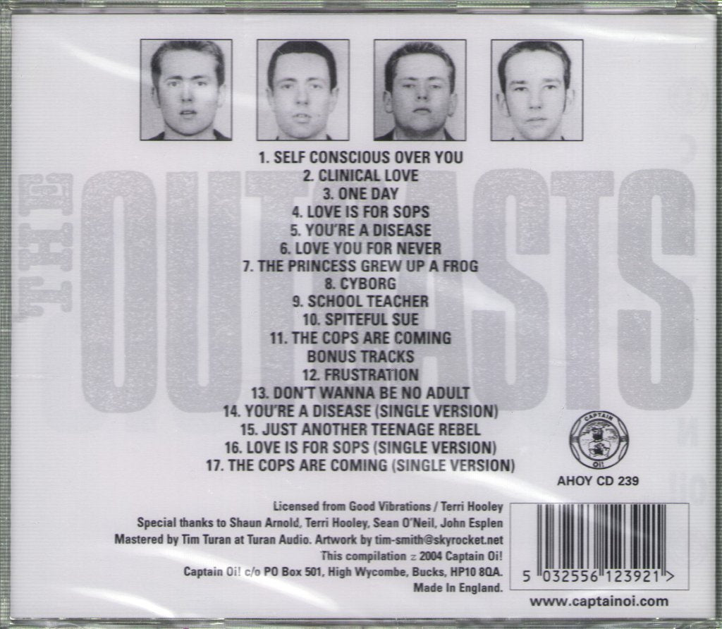 Outcasts - Self Conscious Over You - Cd