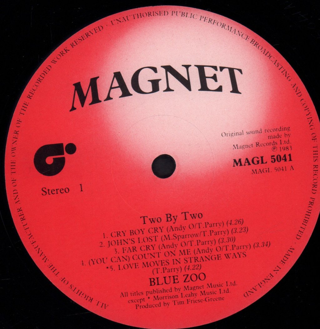 Blue Zoo - Two By Two - Lp