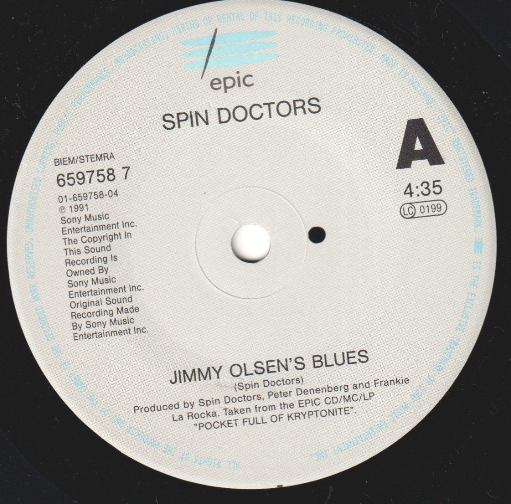 Spin Doctors - Jimmy Olsen's Blues - 7 Inch
