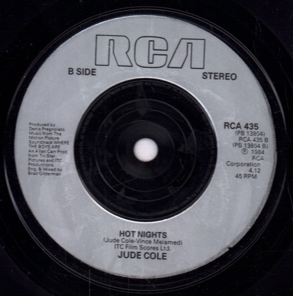 Lisa Hartman / Jude Cole - Where The Boys Are / Hot Nights - 7 Inch