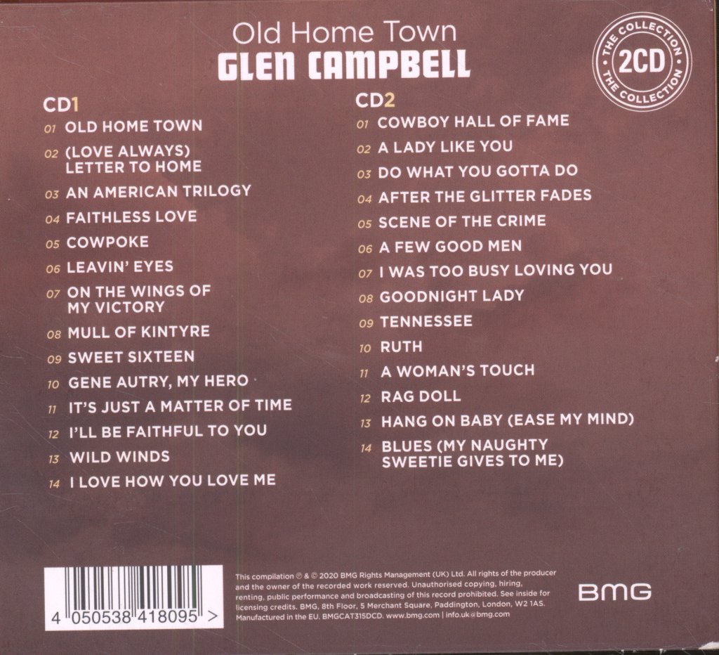Glen Campbell - Old Home Town - The Collection - Double Cd