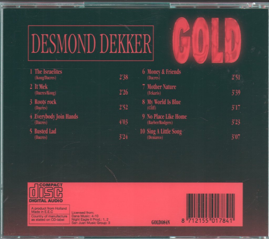Desmond Dekker - Gold - Cd