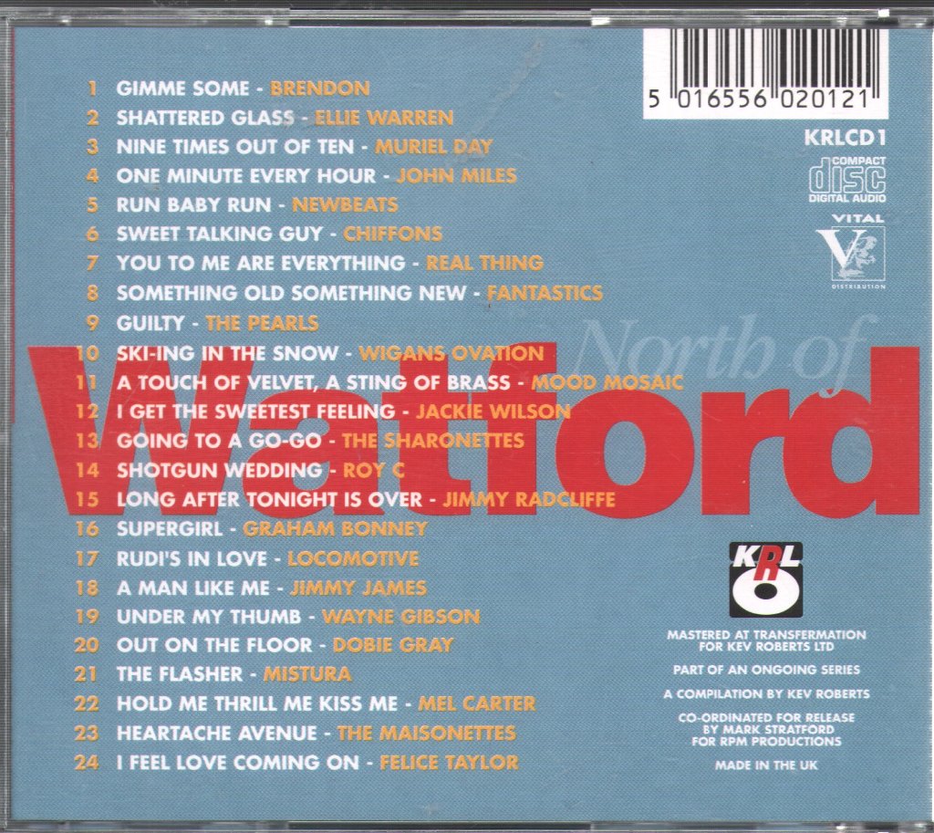 Various Artists - North Of Watford (24 Rare Pop & Soul Classics 1964-1982) - Cd