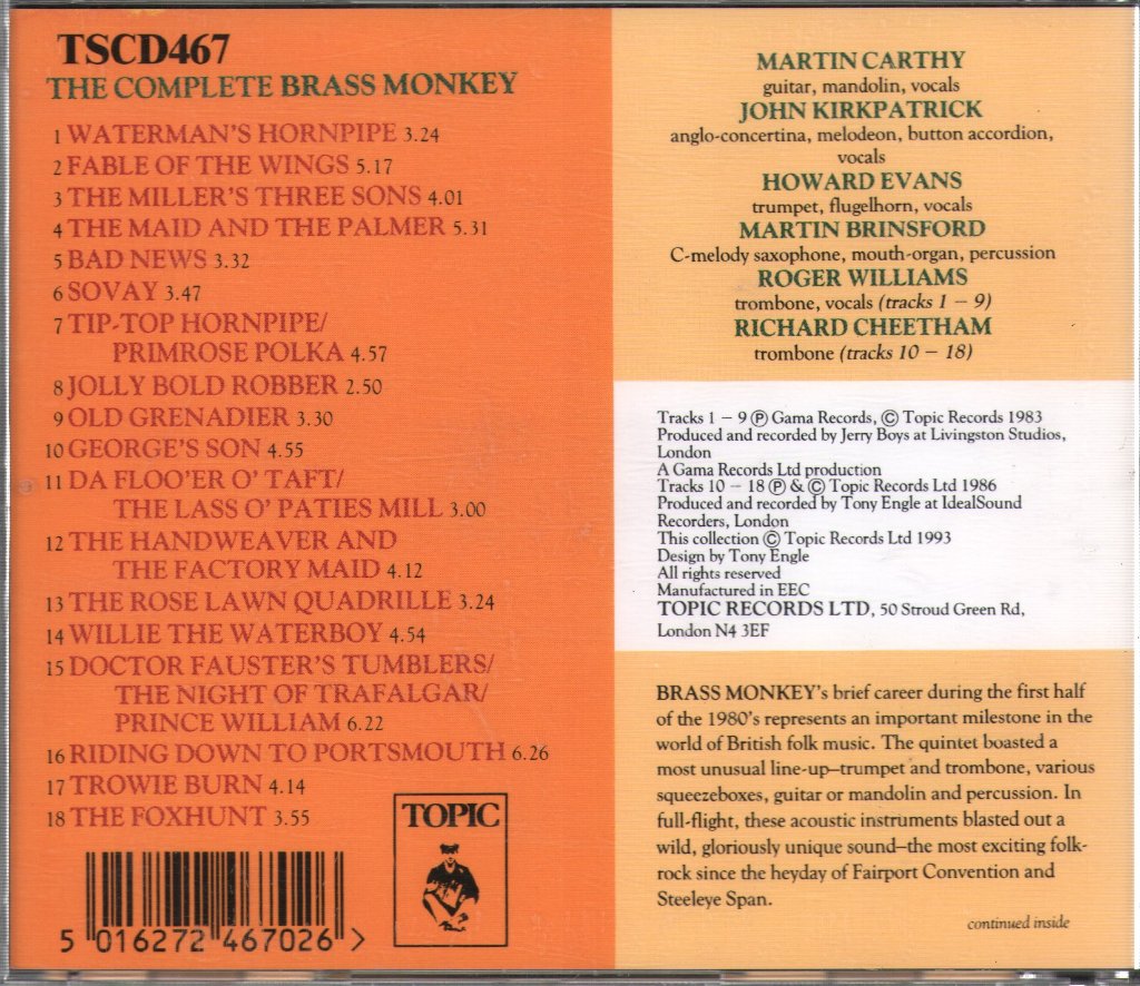 Brass Monkey - Complete Brass Monkey - Cd