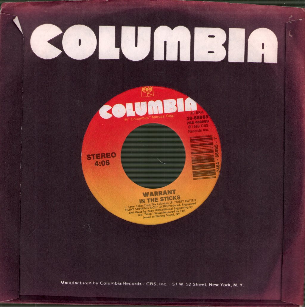 Warrant - Heaven - 7 Inch