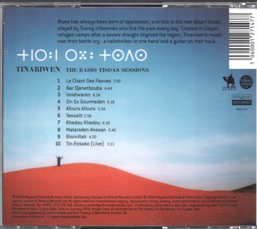 Tinariwen - Radio Tisdas Sessions = ⵔⵘⵓ ⵜⵙⴷⵙ - Cd