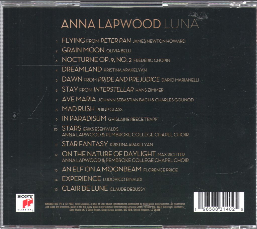 Anna Lapwood - Luna - Cd