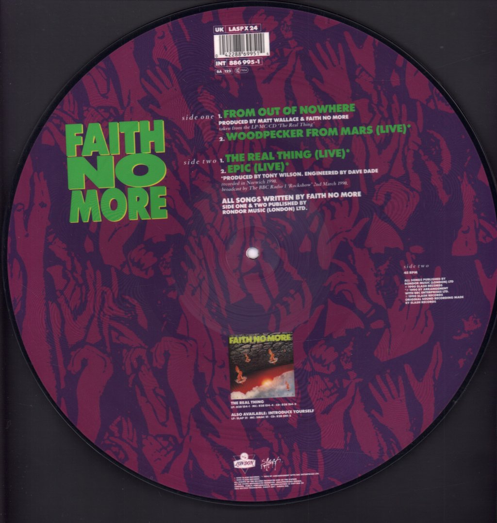 Faith No More - From Out Of Nowhere - 12 Inch