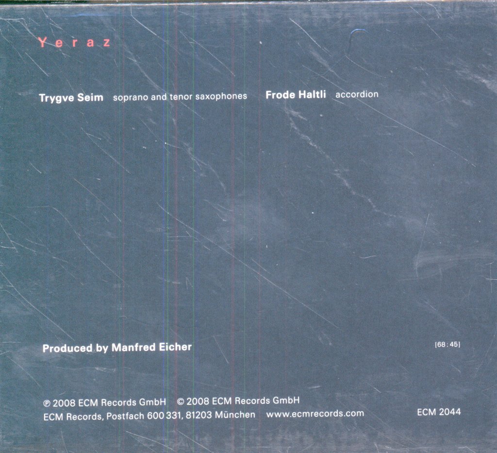 Trygve Seim, Frode Haltli - Yeraz - Cd