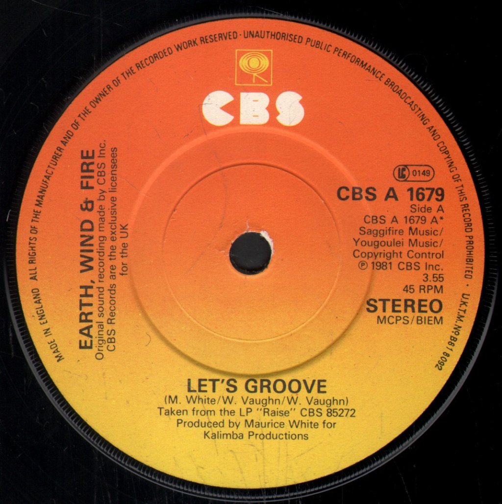 Earth Wind And Fire - Let's Groove - 7 Inch
