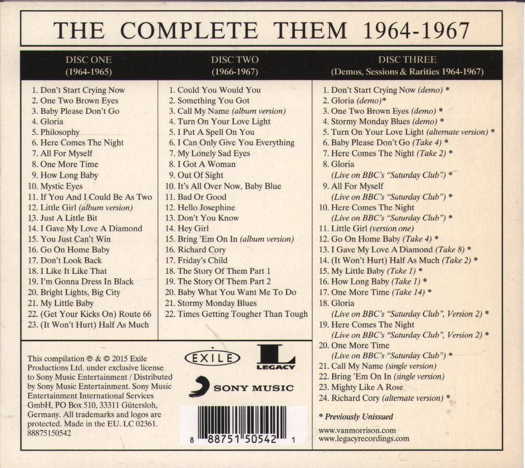 Them - Complete Them 1964-1967 - Cd Set