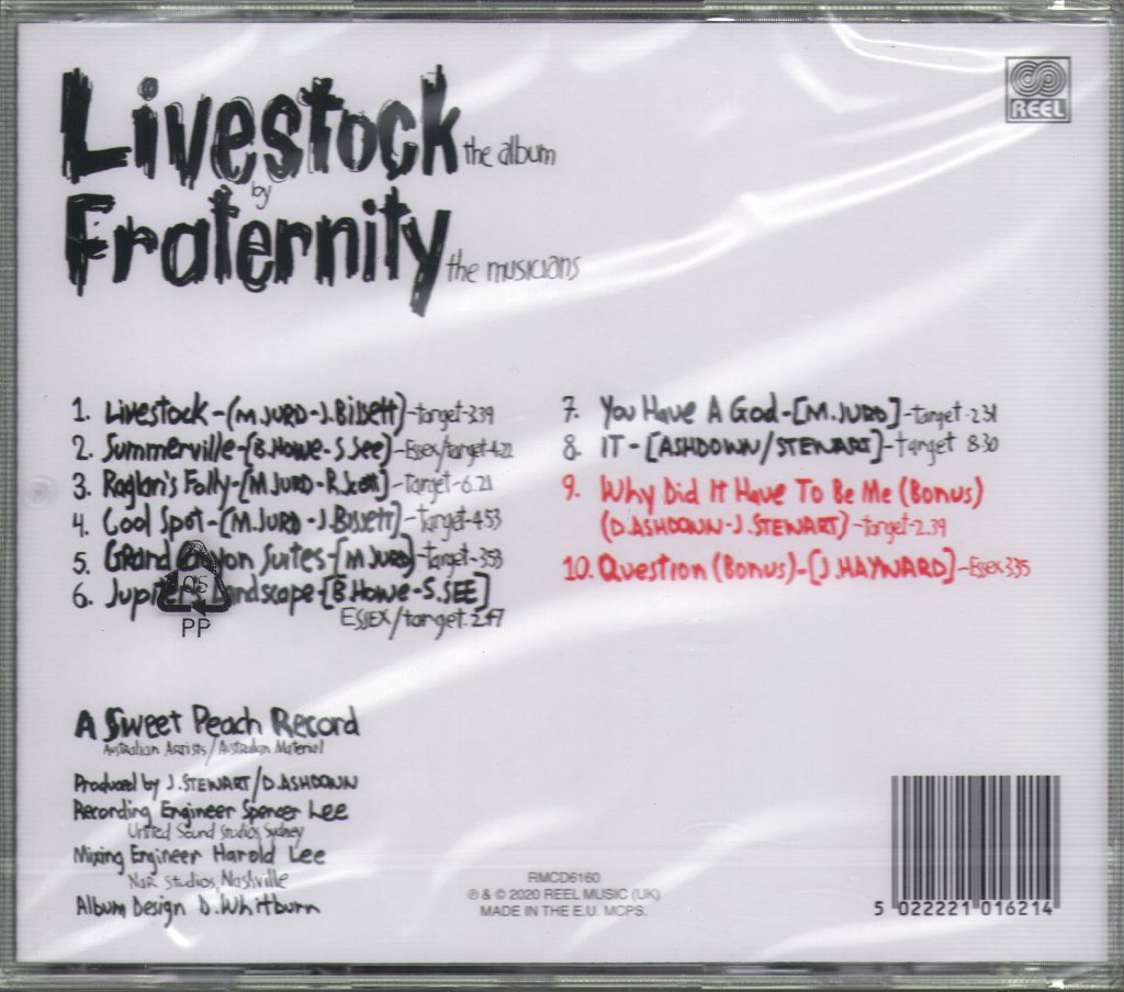Fraternity - Livestock - Cd