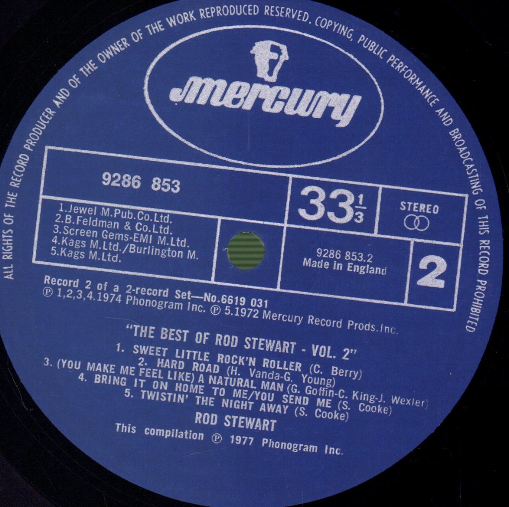 Rod Stewart - Best Of Vol 2 - Double Lp