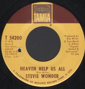 Stevie Wonder - Heaven Help Us All - 7 Inch
