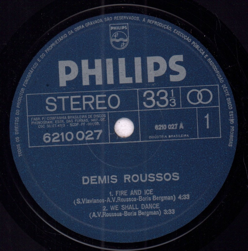 Demis Roussos - Fire And Ice - 7 Inch