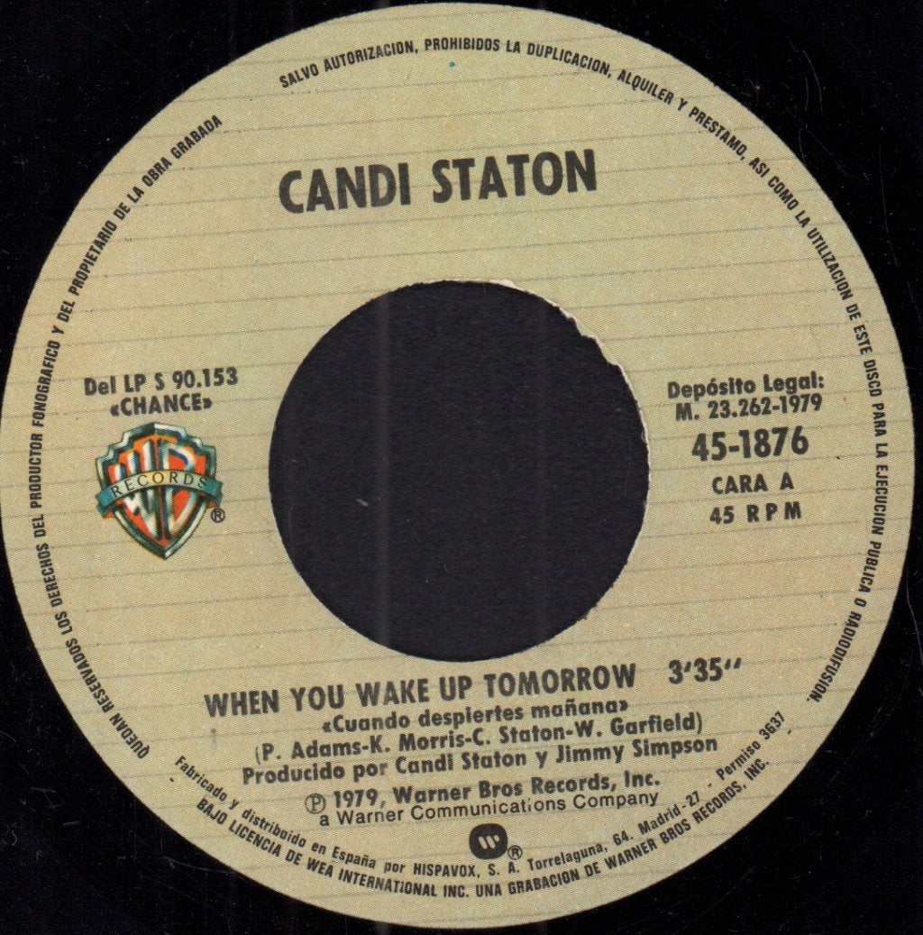Candi Staton - When You Wake Up Tomorrow - 7 Inch