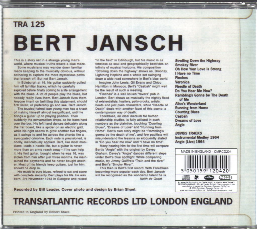 Bert Jansch - Bert Jansch - Cd