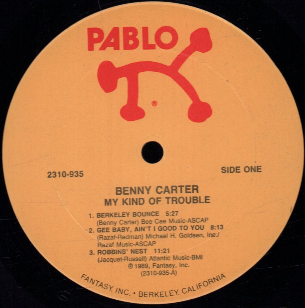 Benny Carter - My Kind Of Trouble - Lp