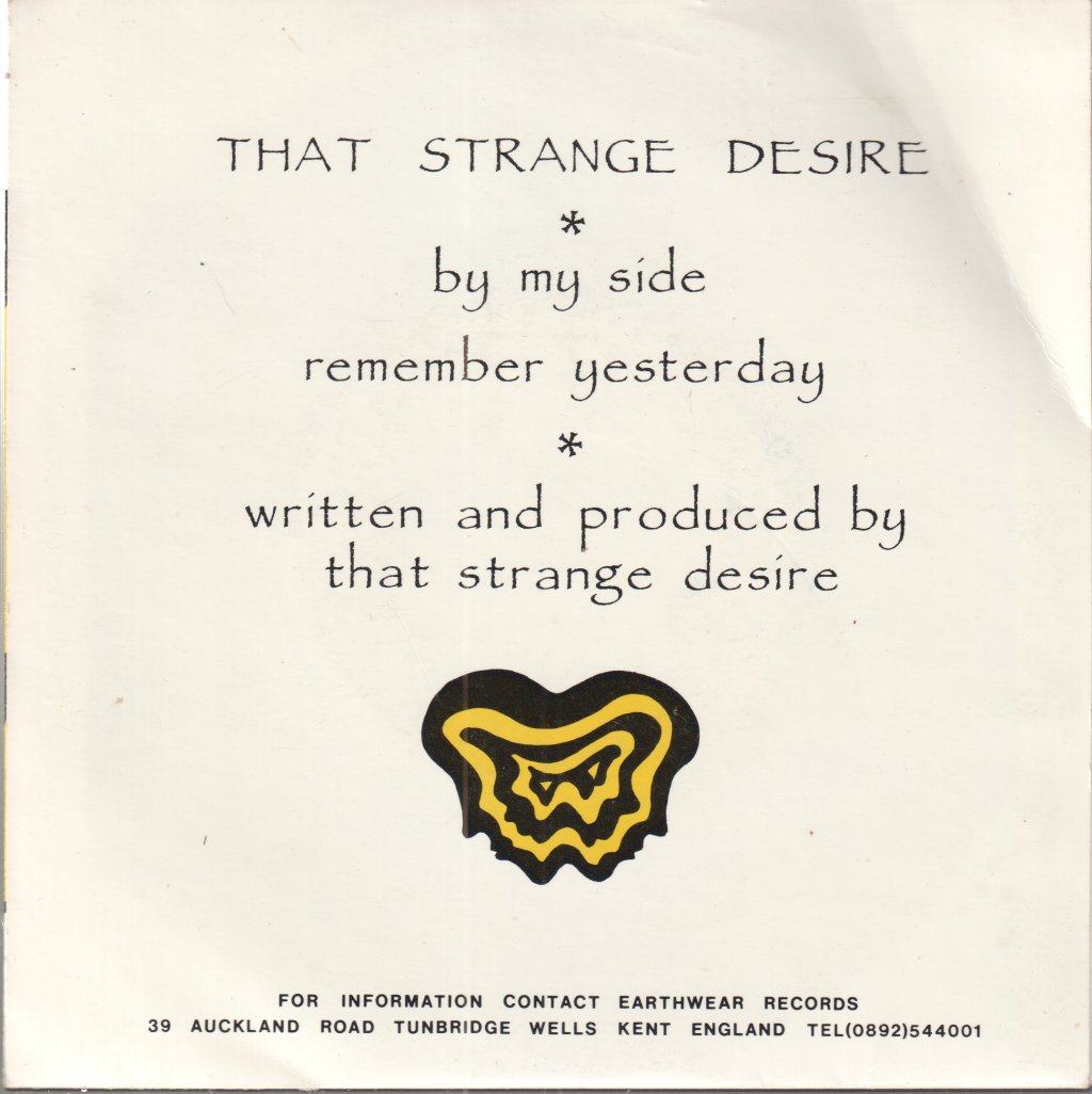 That Strange Desire - By My Side - 7 Inch